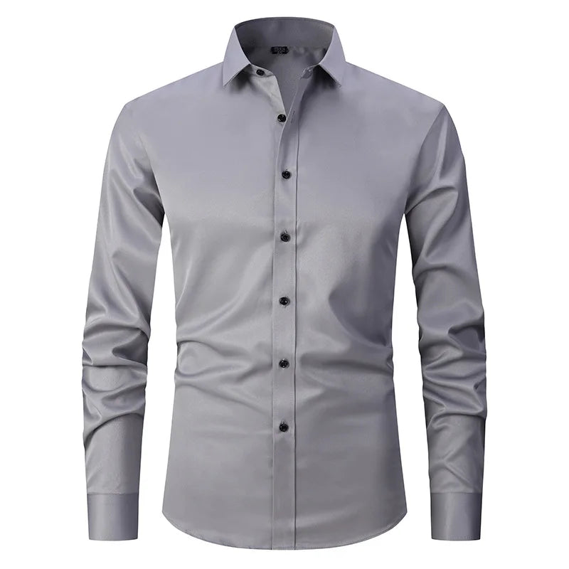 Purple Bamboo Fiber Dress Shirt