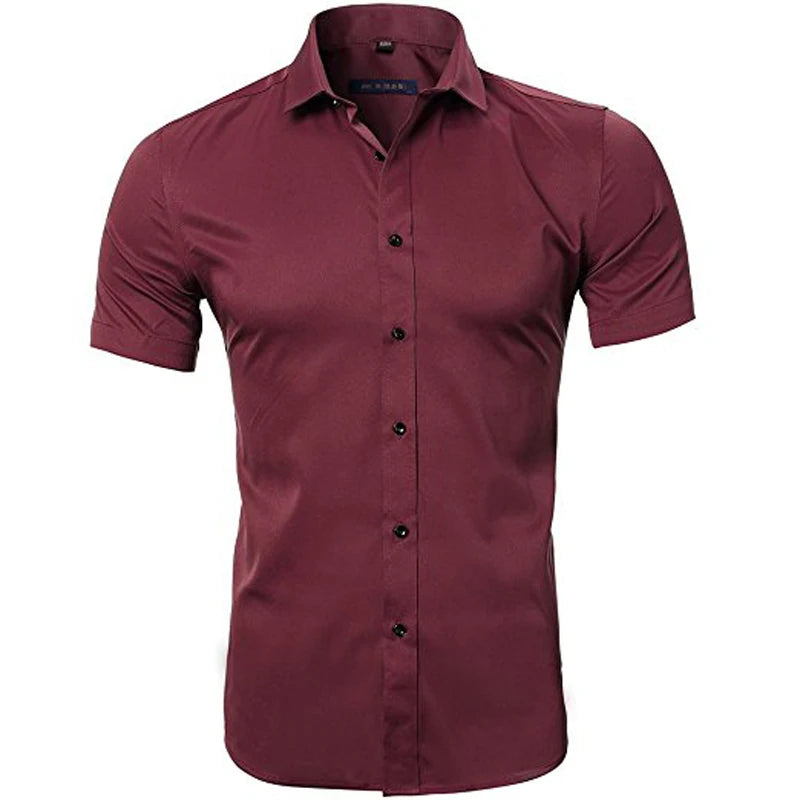 Purple Bamboo Fiber Dress Shirt