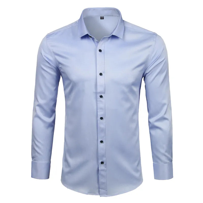 Purple Bamboo Fiber Dress Shirt