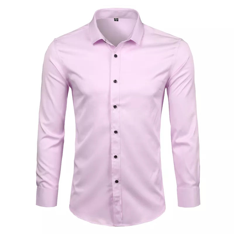 Purple Bamboo Fiber Dress Shirt