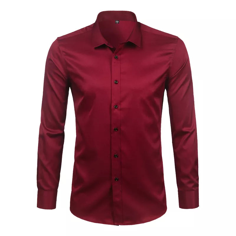 Purple Bamboo Fiber Dress Shirt