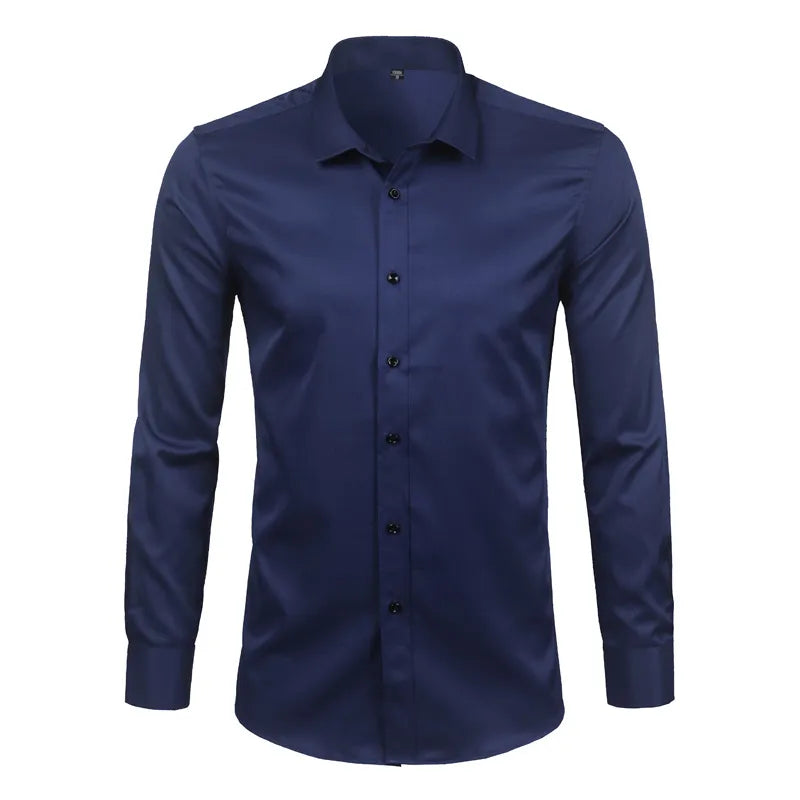 Purple Bamboo Fiber Dress Shirt