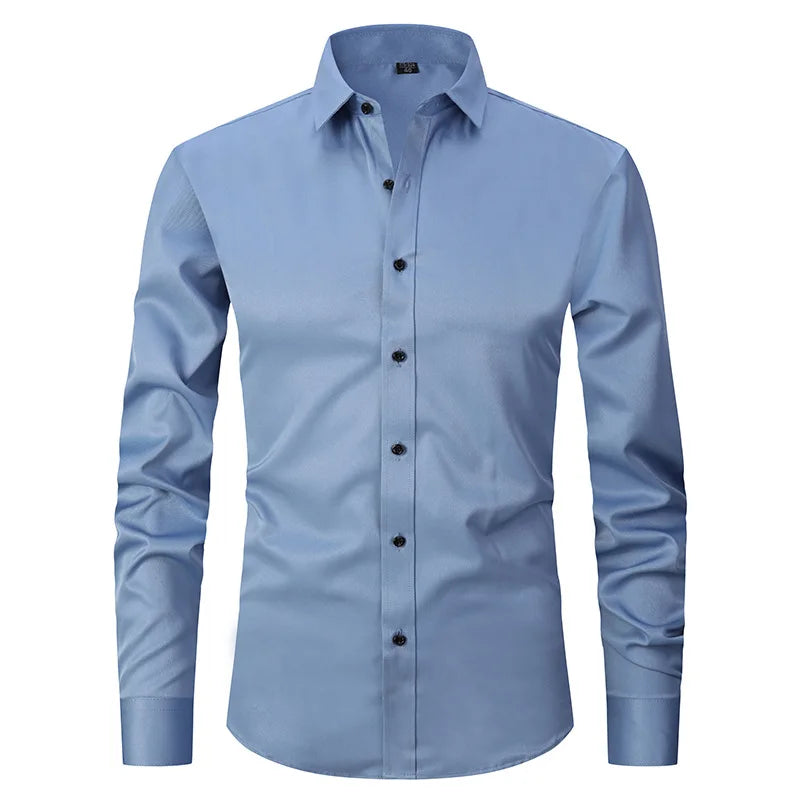 Purple Bamboo Fiber Dress Shirt